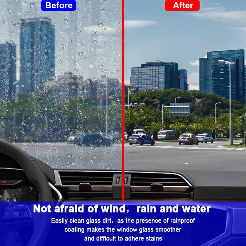 Car Glass Oil Film Remover & Anti Rain Coating