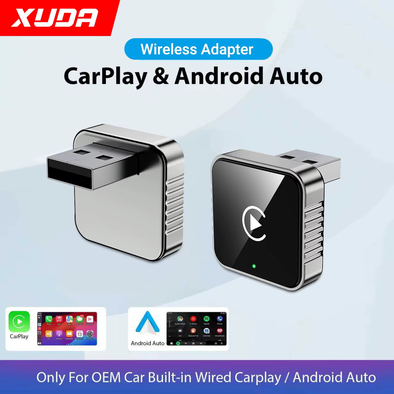 Wired to Wireless Carplay Android Auto Adapter