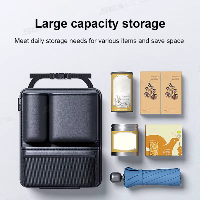 BLALION Car Trunk Leatherette Storage Bag Detachable
