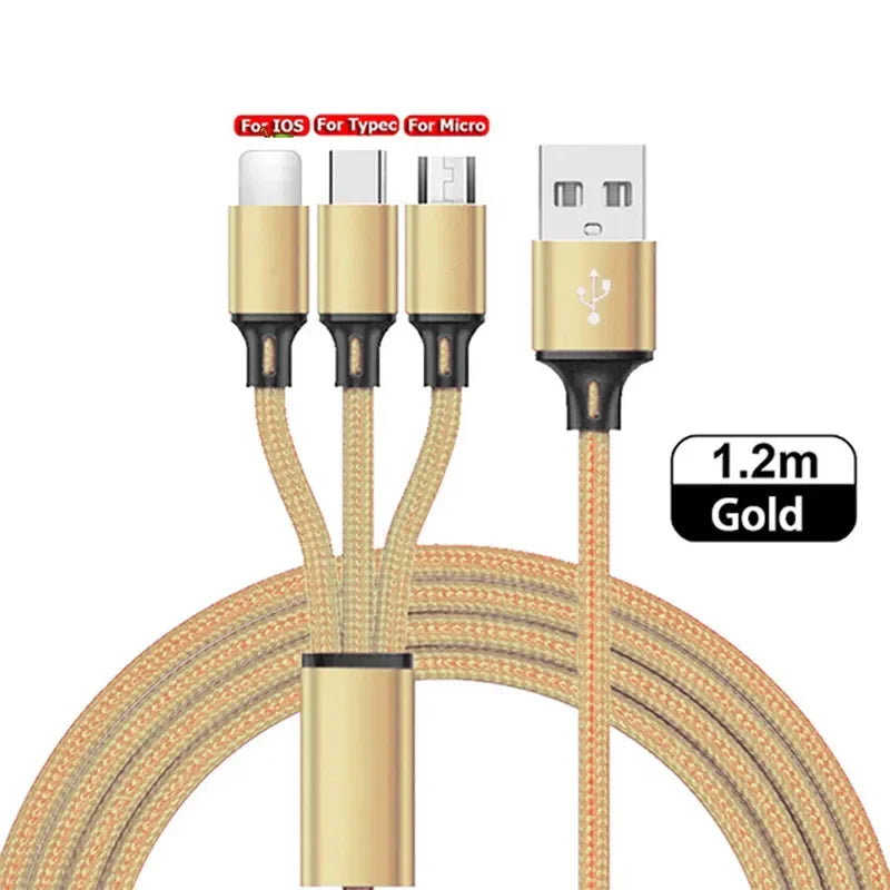 3 in 1 USB Fast Charging Cable