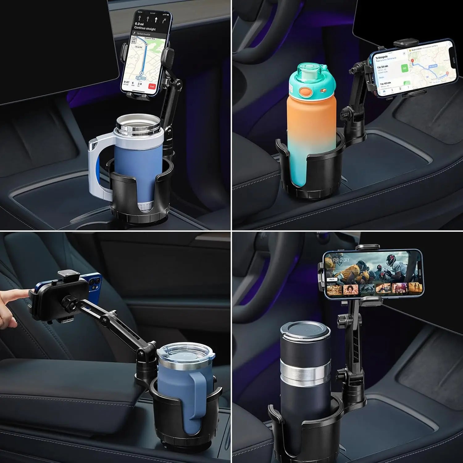 2 in 1 Cup Holder and Phone Mount