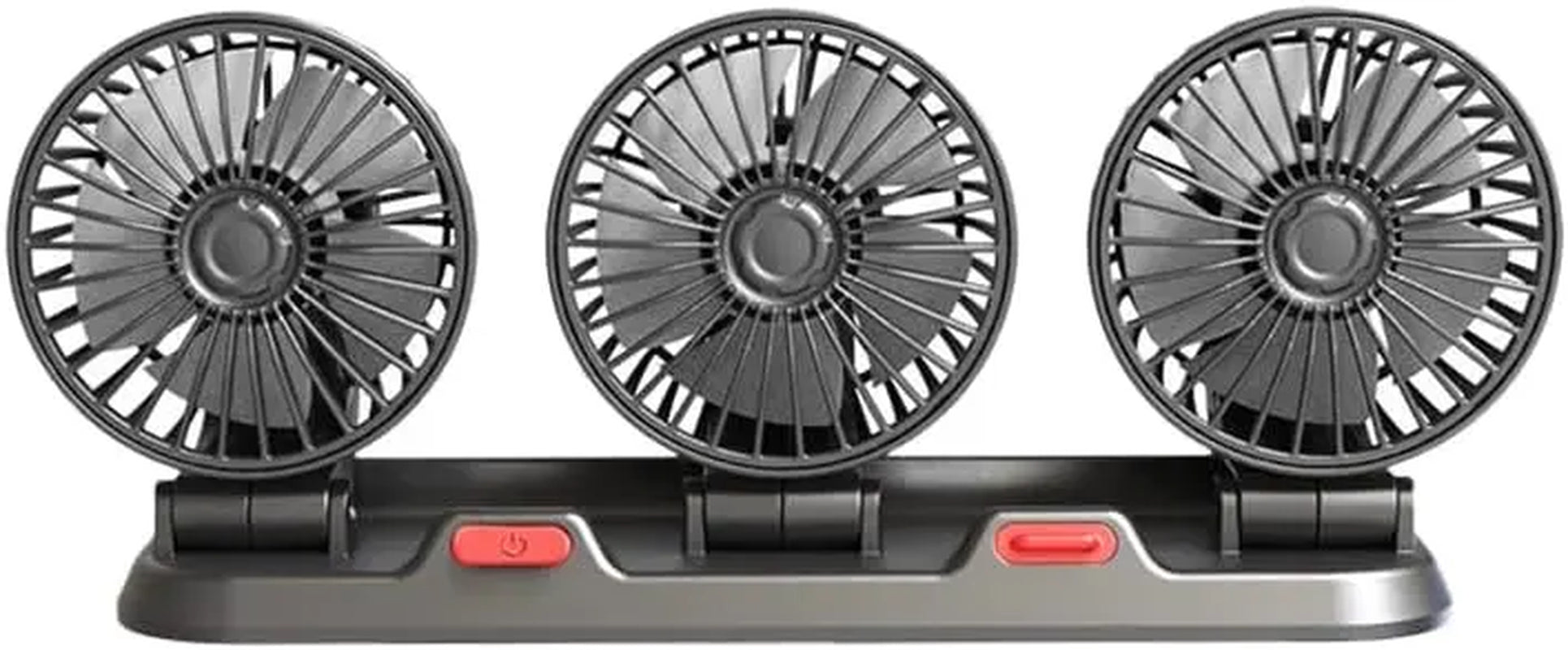 Car Fan 360° Adjustable 3 Head 