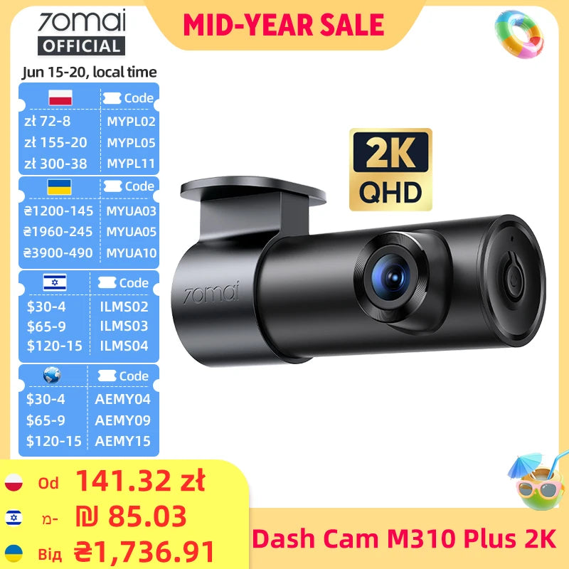 Dash Cam M310 plus 2K