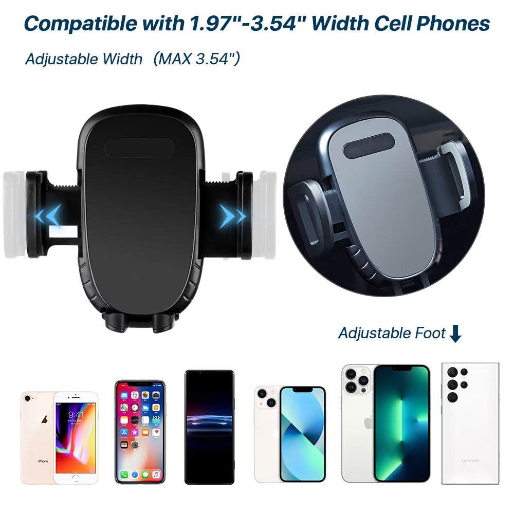 Universal Adjustable Car Cup Holder Phone Mount for iPhone and Samsung