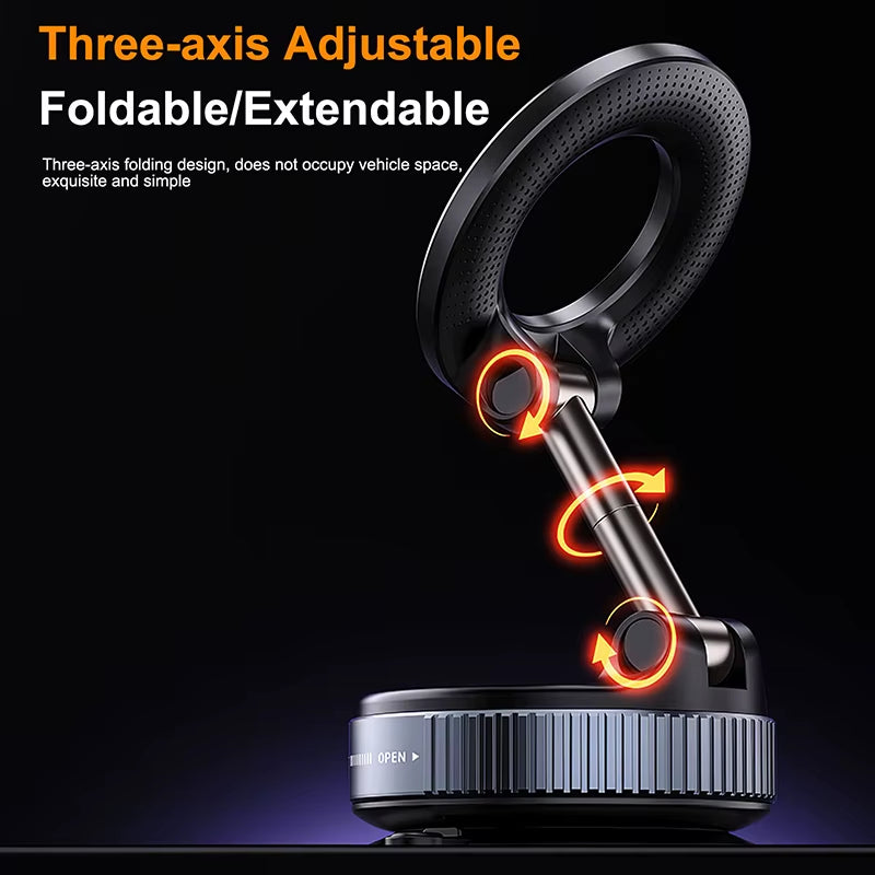 Vacuum Phone Holder Foldable 360° Adjustable