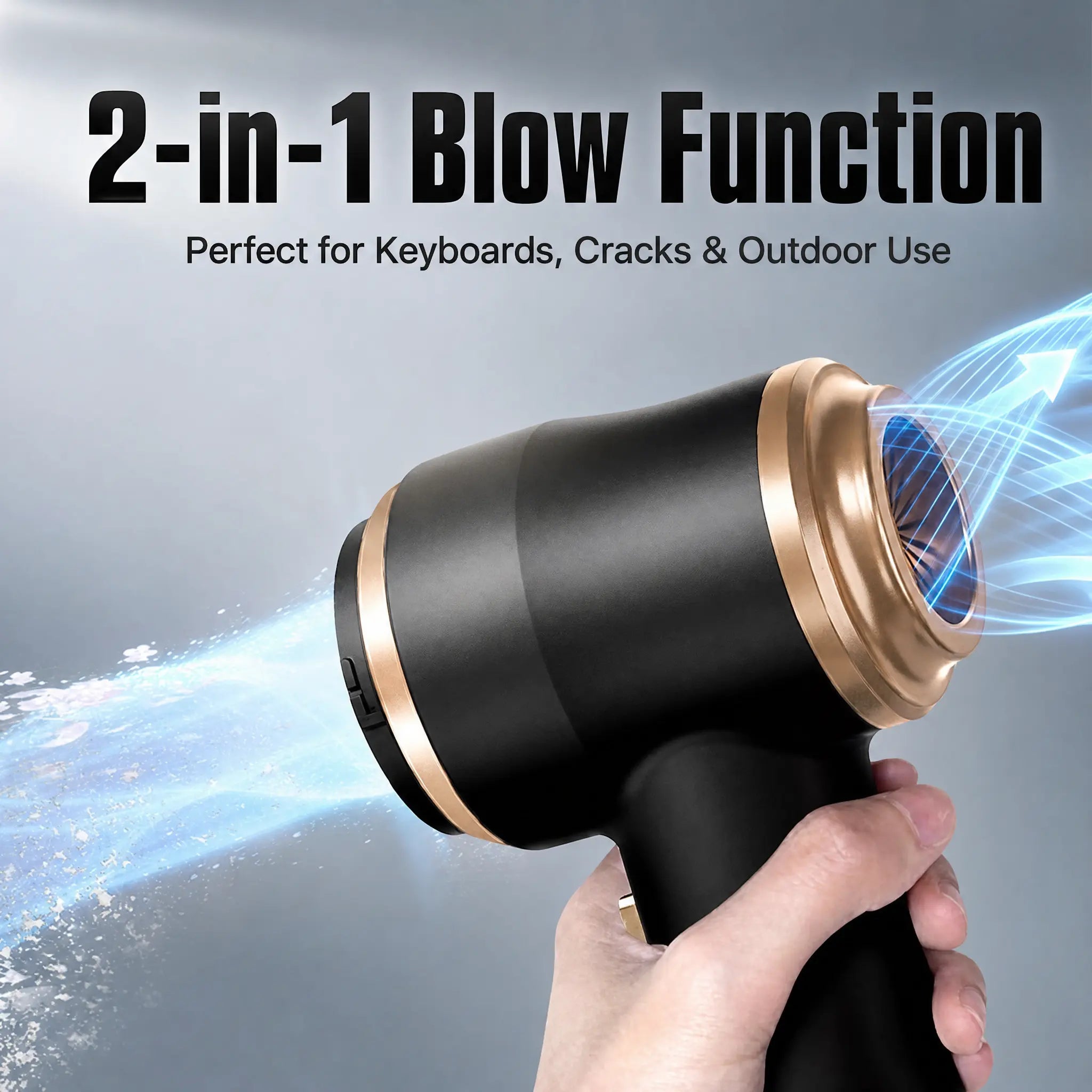 Vacuum Cleaner Cordless Vacuum 15000Pa High Power Car Vacuum and 2-In-1 Air Duster 50000 RPM Portable Handheld Cleaning Tool for Auto Detailing and Interior Dirt with Washable HEPA Filter