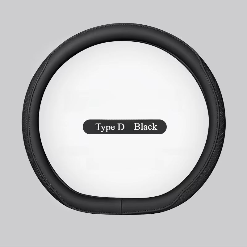 Universal Napa Leather Car Steering Wheel Cover Approx. 38Cm
