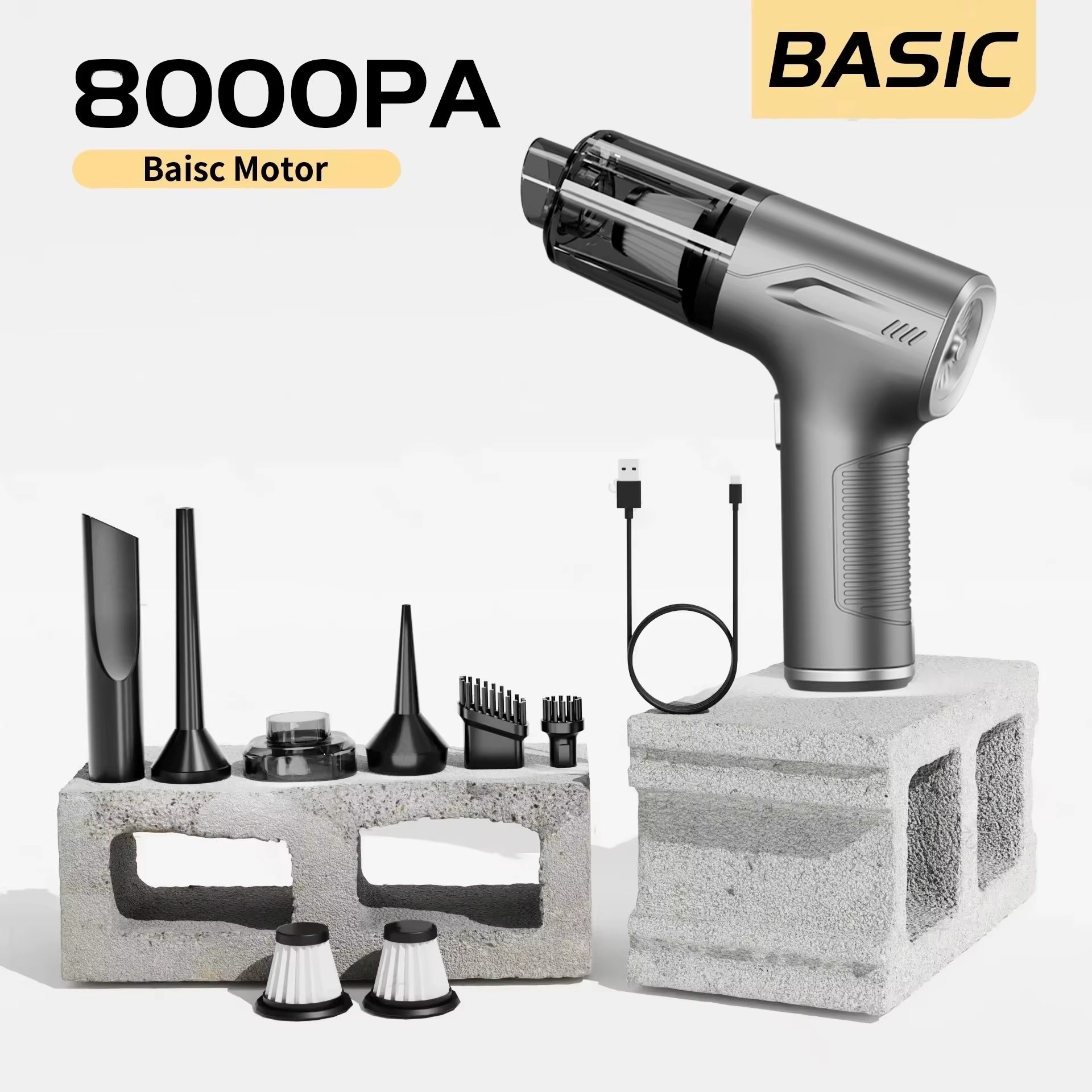 98000PA Portable Car Vacuum Cleaner