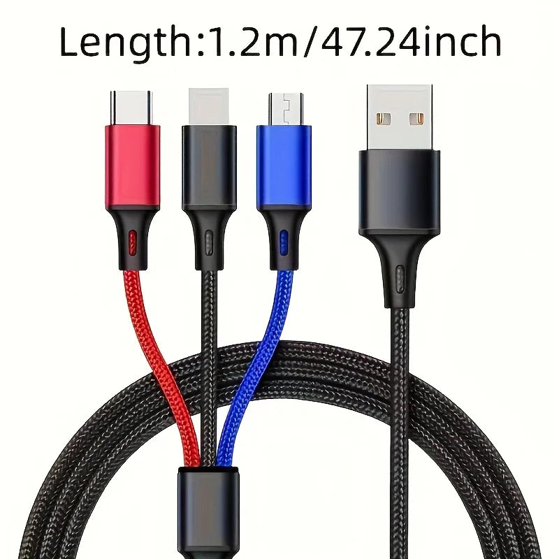 3 in 1 USB Fast Charging Cable