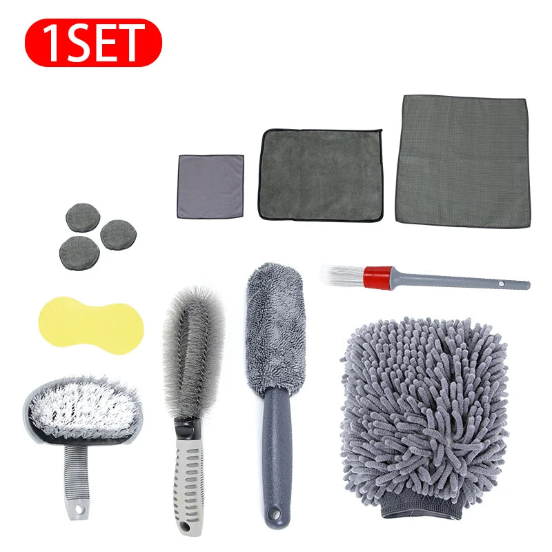 6/12Pcs Car Cleaning Set