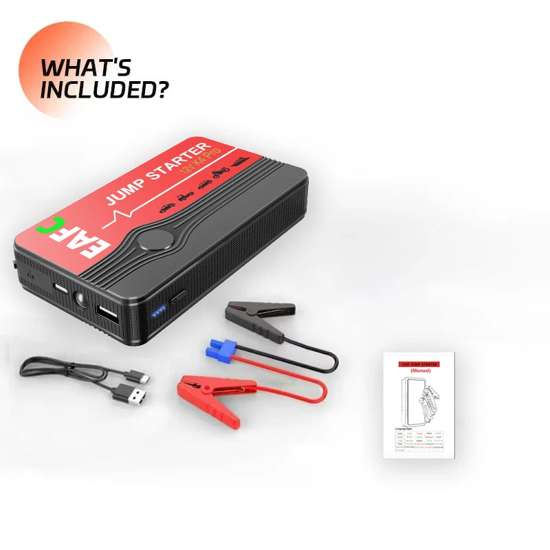Portable 12V Car Jump Starter and 600A Power Bank