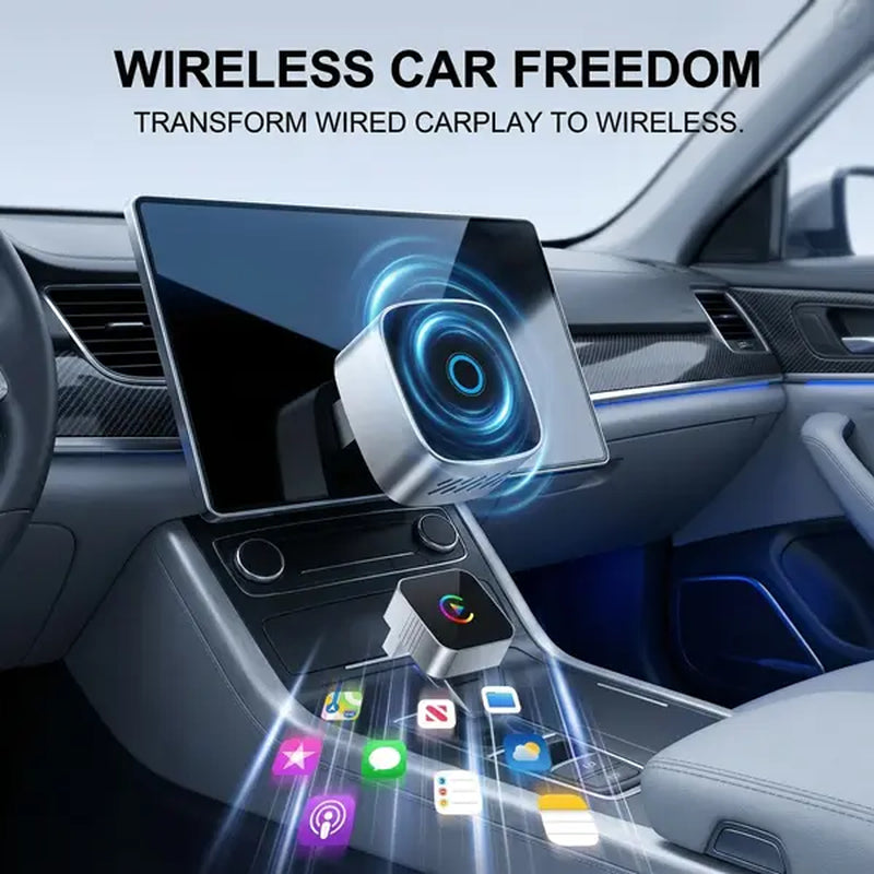 Cars Accessories 2-In-1 Carplay Wireless Adapter, Carplay Adapter, Suitable for Apple and Android Systems