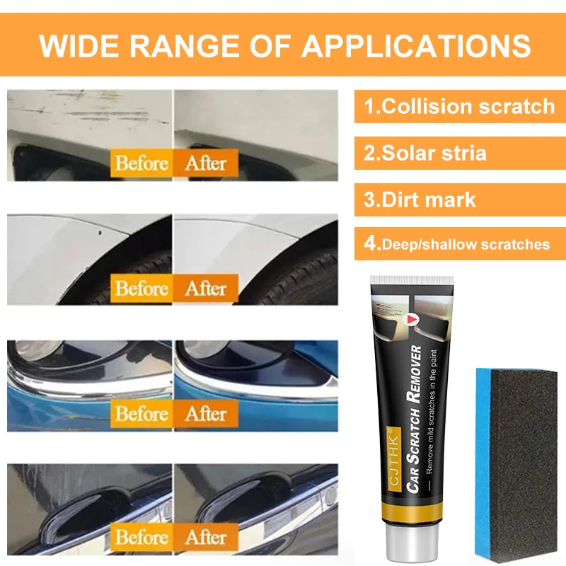 Car Scratch Remover and Paint Care Wax