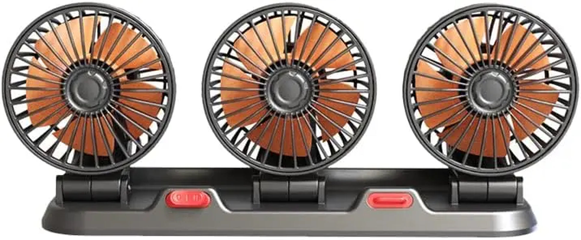 Car Fan 360° Adjustable 3 Head 