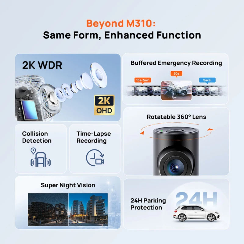 Dash Cam M310 plus 2K