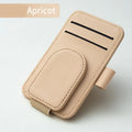 Multifunctional Pu Leather Car Sun Visor Glasses Holder