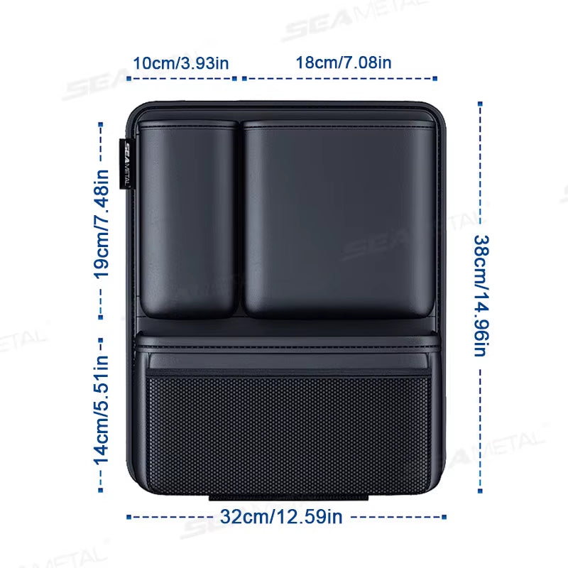 BLALION Car Trunk Leatherette Storage Bag Detachable