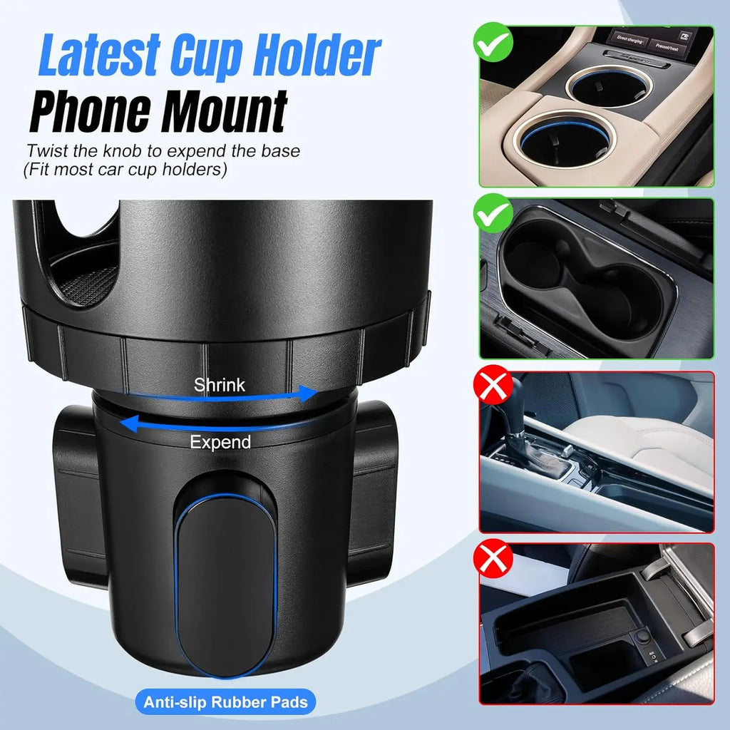 2 in 1 Cup Holder and Phone Mount
