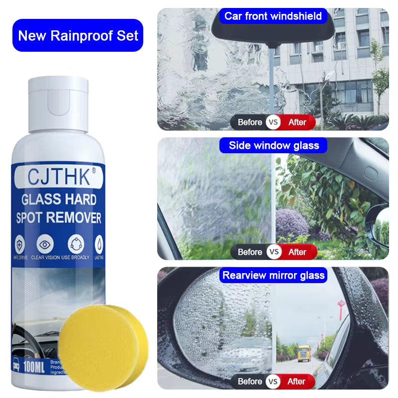 Car Glass Oil Film Remover & Anti Rain Coating