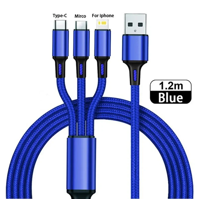 3 in 1 USB Fast Charging Cable