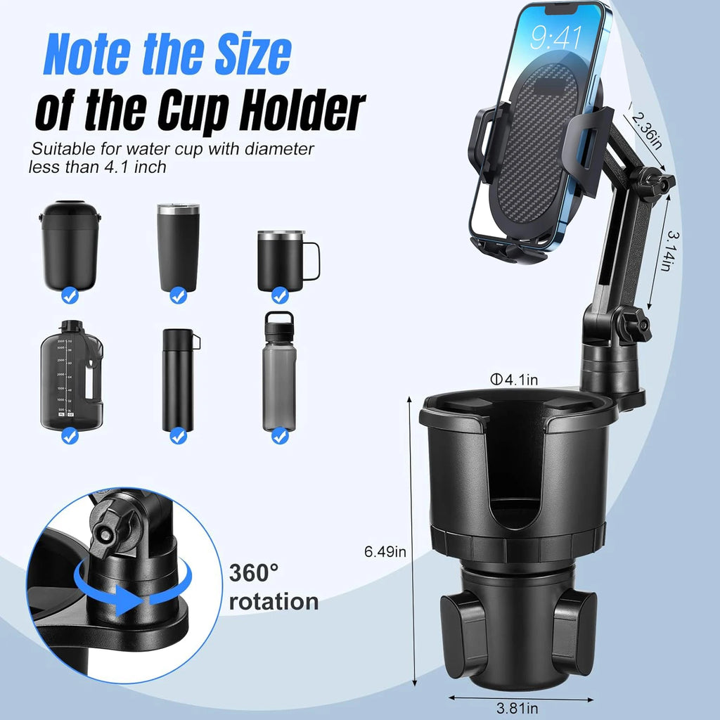 2 in 1 Cup Holder and Phone Mount