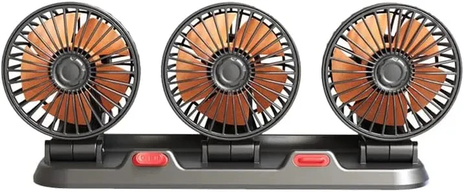 Car Fan 360° Adjustable 3 Head 