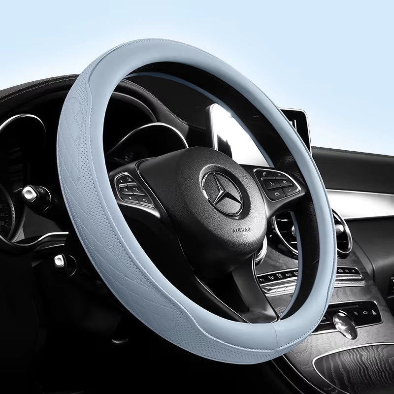 Universal Napa Leather Car Steering Wheel Cover Approx. 38Cm