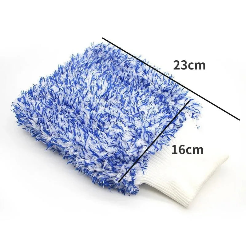 Soft Microfiber Car Cleaning Gloves