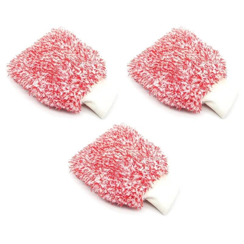 Soft Microfiber Car Cleaning Gloves