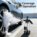 New 2L Multipurpose Manual Foam Sprayer Car Wash Cleaner with Adjustable Nozzle, Thickened Pull Rod, Portable Pressure Foam Cannon for Car, Home, Garden Use
