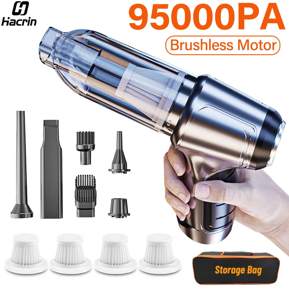 Powerful Wireless Car Vacuum Cleaner 95000PA