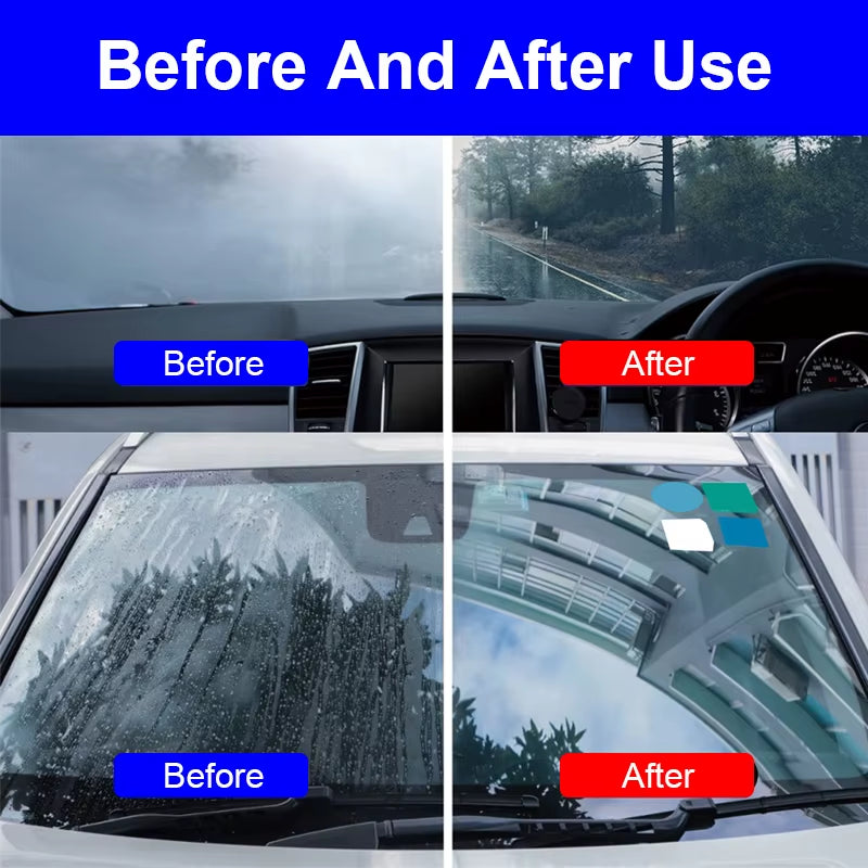 Car Glass Oil Film Remover & Anti Rain Coating