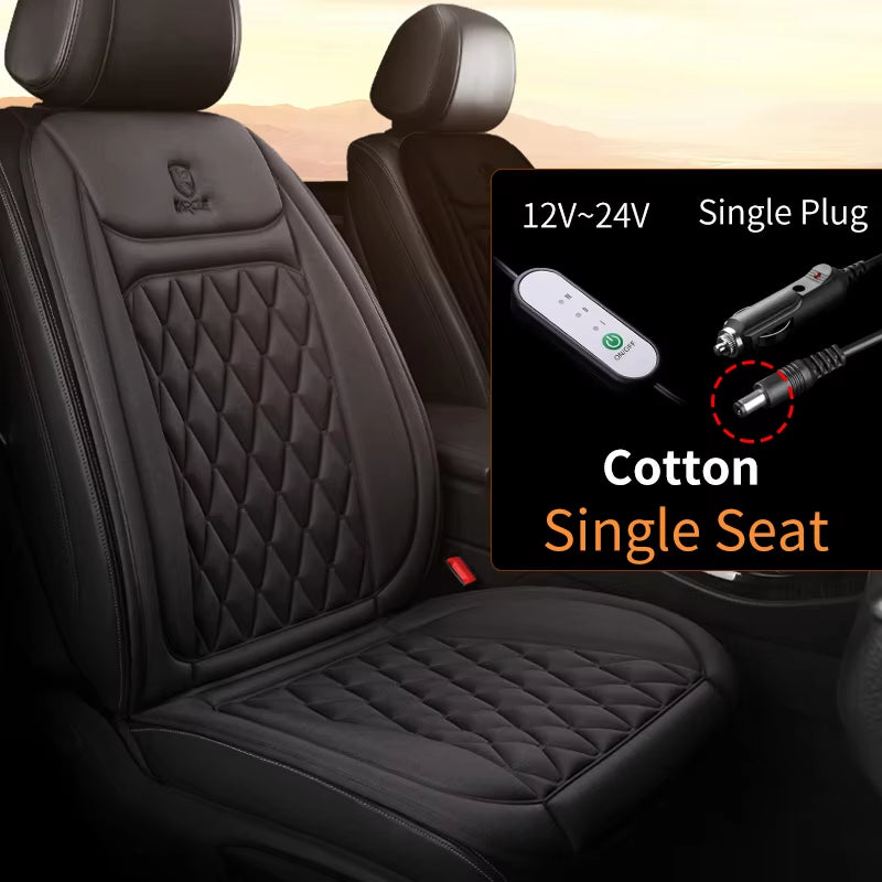 Heated Car Seat Cover 12-24V 